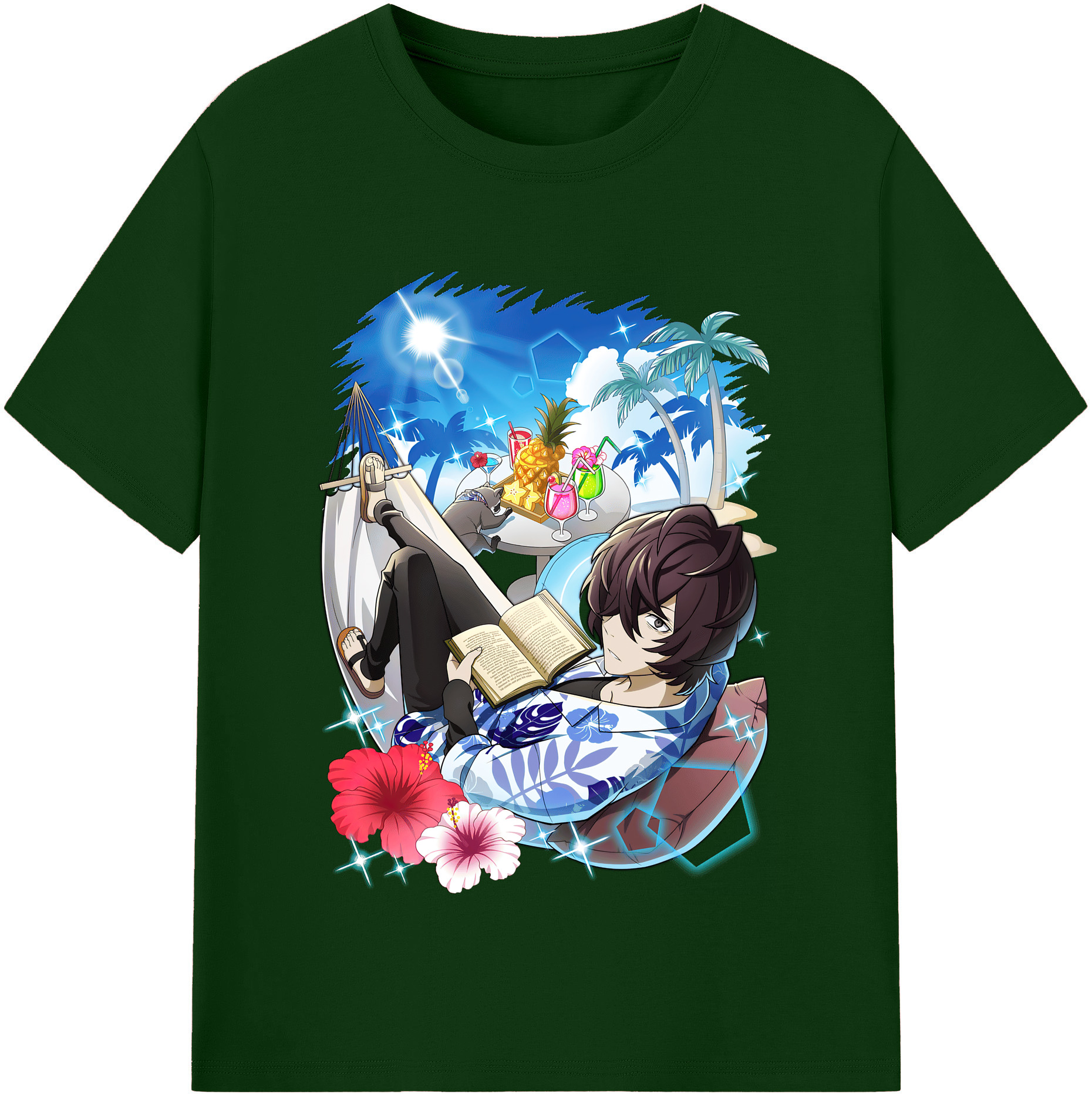 （画像用） 文豪ストレイドッグス Bungo Stray Dogs 綿100％半袖Tシャツ（フロントプリント）